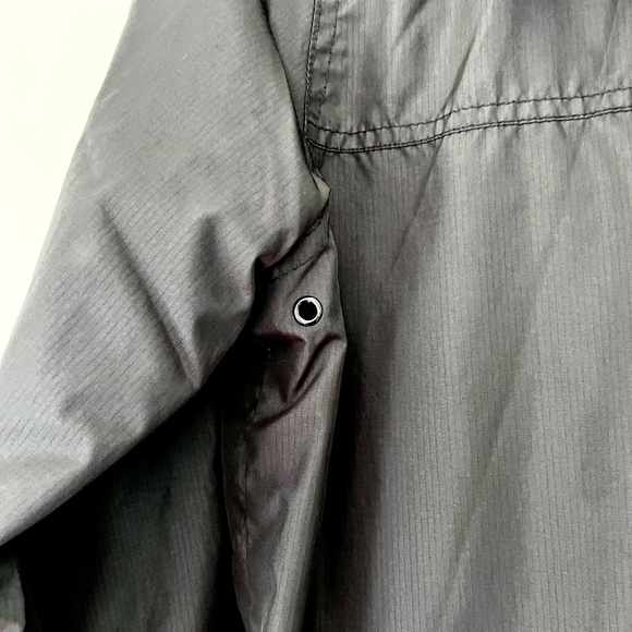 Oneill Black Rain Wind Breaker Zip Jacket - Big Kids Size M - Picture 4 of 7